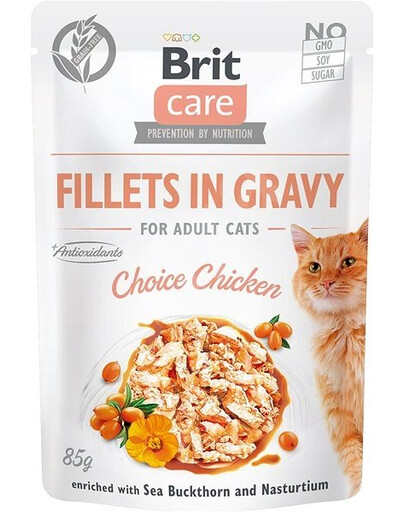 BRIT Care Cat Fillets in gravy poulet 85 g filets de poulet dans une sauce
