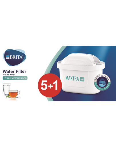 BRITA Cartouche filtrante de remplacement Maxtra+ Pure Performance 5 + 1