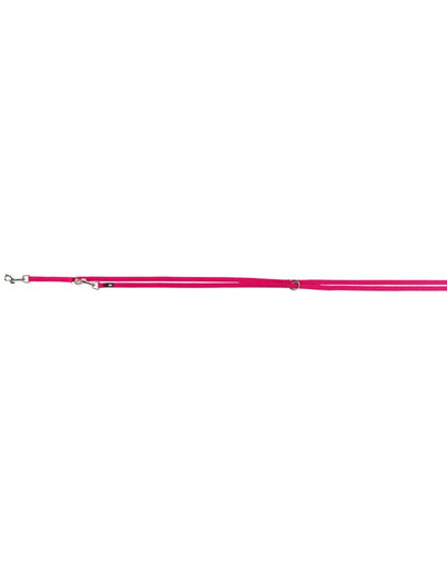 TRIXIE Premium Laisse réglable, double plis XS 2.00 m/10 mm, fushia