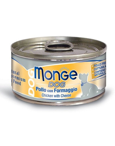 MONGE Natural Dog Poulet au fromage 95g