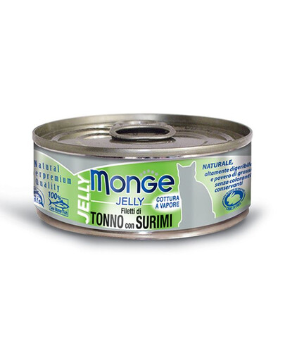 MONGE Jelly Cat Thon avec surimi 80 g