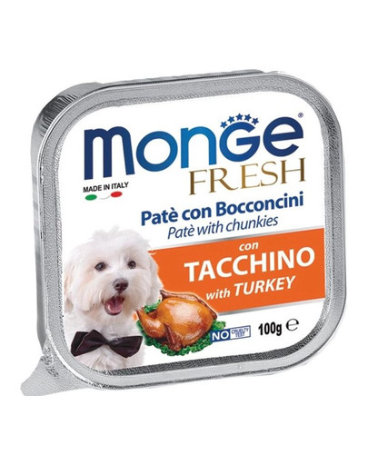 MONGE Fresh - Pâtée de dinde - 100 g