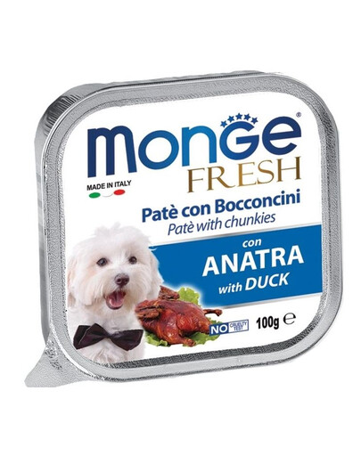 MONGE Fresh Dog - Pâtée de canard - 100 g
