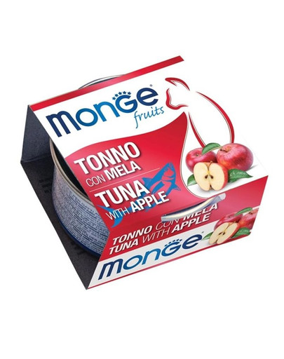 MONGE Fruit Cat Thon avec pomme 80 g