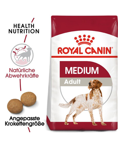 ROYAL CANIN Medium adult 18 kg - Aliment complet pour chiens adultes de race moyenne
