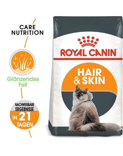 ROYAL CANIN Hair&Skin - Nourriture sèche pour chats adultes pour la bonne santé du pelage et de la peau - 20 kg (2x10 kg)