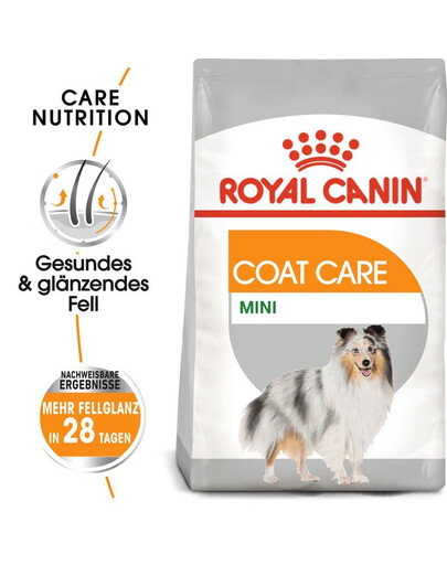 ROYAL CANIN CCN Mini Coat Care Aliment sec pour petites races adultes au pelage terne 16 kg (2x8 kg)