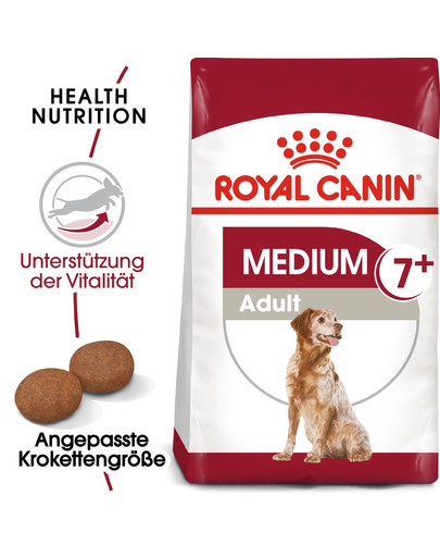 ROYAL CANIN Medium Adult 7+ 30 kg (2 x 15 kg) nourriture sèche pour chiens âgés de 7 à 10 ans, races de taille moyenne
