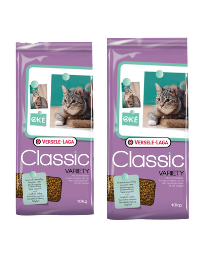 VERSELE-LAGA Aliments pour chats Classic cat variety 20 kg (2 x 10 kg)