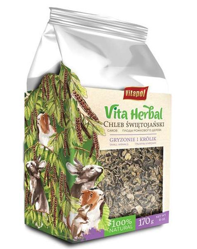 VITAPOL Vita Herbal Caroube pour rongeurs et lapins 170 g