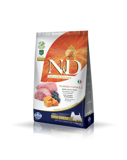 FARMINA N&D Potiron agneau&myrtille chien adulte petite race 14 kg (2 x 7 kg)