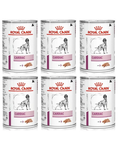 ROYAL CANIN Cardiac Canine 410 g x 6 - nourriture humide pour chiens adultes souffrant d'insuffisance cardiaque