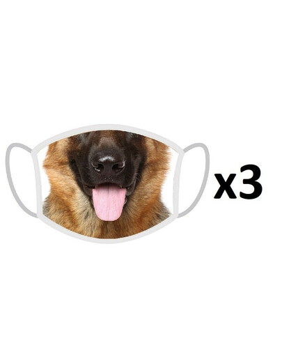 FERA 3x Masque de protection Berger allemand