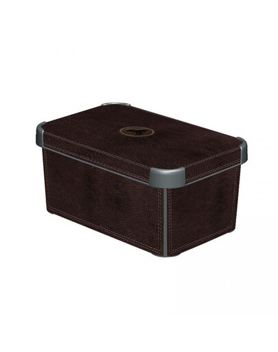 CURVER Deco Stockholm S Leather Boîte avec couvercle peau