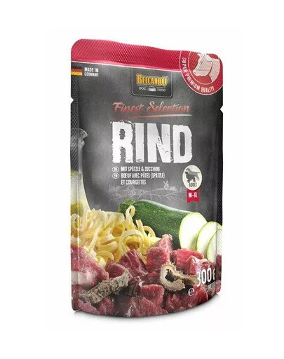 BELCANDO Finest Selection Boeuf avec nouilles et courgettes 24x300g nourriture humide pour chien