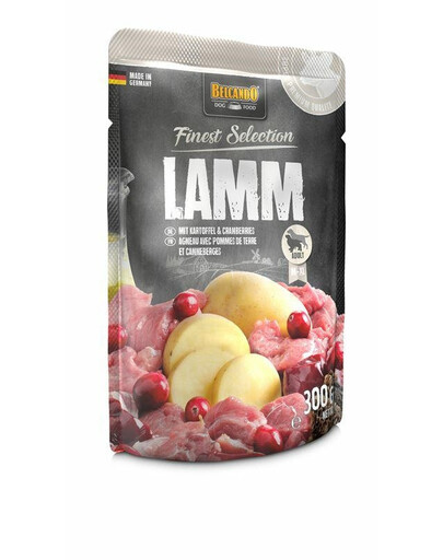 BELCANDO Finest Selection Agneau, pommes de terre et canneberges 6x300 g nourriture humide pour chiens