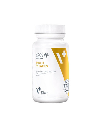 VETEXPERT Multivitamin Vitality - Complément alimentaire multivitaminée pour chiens et chats - 30 capsules