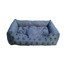 FERA Panier canapé-lit avec coussin 78 x 60 cm cendré avec des pattes