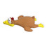PET NOVA Dog Lifestyle Poulet en vol jouet 26cm brun