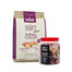 BOSCH Soft Mini Aliment sec avec pintade et patates douces 2,5 kg + SIMPLY FROM NATURE Friandises de dressage avec de l'autruche 300 g