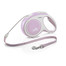 FLEXI Laisse automatique New Comfort 8 m Corde violet avec blanc
