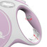 FLEXI Laisse automatique New Comfort 8 m Corde violet avec blanc