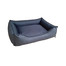 FERA canapé-lit avec coussin 125 x 100 cm lin gris