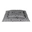 PET IDEA Coussin pour lit de chien M 75 x 50 cm gris