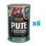 BELCANDO Super Premium Dinde, riz, courgette 6x400 g nourriture humide pour chien