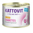 KATTOVIT Feline Diet Diabetes Chicken Aliments humides au poulet pour chats diabétiques 12x185 g