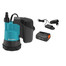 GARDENA Pompe submersible sans fil pour eau propre 2000/2 18V P4A avec batterie rechargeable