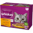 WHISKAS Poulet, canard, volaille, dinde en gelée 12x85g