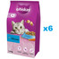 WHISKAS Adult nourriture sèche pour chats adultes avec du délicieux thon - 6x1,9 kg