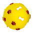 PET NOVA DOG LIFE STYLE Balle avec motif pattes et os 7.5cm jaune