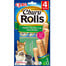 INABA Churu Rolls Cat Treat Aliment humide avec garniture crémeuse au poulet et thon 4x10g