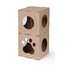 CARTON+ PETS Twins Deux niches modulaires en carton pour chats