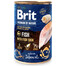 BRIT Premium by Nature Fish&Fish Skin - nourriture naturelle pour chiens à base de poisson et de peau de poisson - 400 g