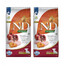 FARMINA N&D Pumpkin Dog Puppy Mini chicken, pumpkin & pomegranate - poulet, potiron & grenade pour chiots de petites races - 2 x 7 kg