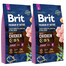 BRIT Premium By Nature Junior Small S - Poulet pour les chiots de petites races - 16 kg (2 x 8 kg)