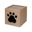 CARTON+ PETS Niche Netti - niche en carton avec griffoir pour votre chat
