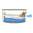 APPLAWS Cat Tin Adult - Filet de thon et crabe en bouillon - 6x70 g