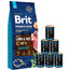BRIT Premium By Nature Sensitive Lamb - Agneau et riz pour chiens avec système digestif sensible - 15 kg + nourriture humide avec agneau 6x1240g