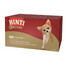 RINTI Gold Multibox Mini - poulet et oie, dinde et lapin, canard et volaille, caille et volaille pour chiens de petites races - 8x100g