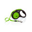 FLEXI Laisse réfléchissante & automatique New Neon S Sangle 5m Vert/Noir