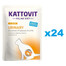 KATTOVIT Feline Diet Urinary Chicken Aliment humide avec de poulet pour les chats souffrant de troubles urinaires 24x85 g