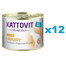KATTOVIT Feline Diet Urinary Nourriture humide au poulet pour les chats ayant des problèmes urinaires 12x185 g