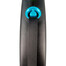 FLEXI Laisse Black Design S Sangle 5m Bleu