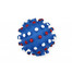 PET NOVA Dog Lifestyle Balle avec languettes 8,5cm bleu