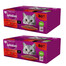 WHISKAS Adult sachet 160 x 85 g Repas classiques nourriture humide pour chats adultes en sauce (morceaux avec : bœuf, poulet, agneau, volaille)