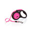 FLEXI Laisse New Neon Sangle S 5m Rose/Noir